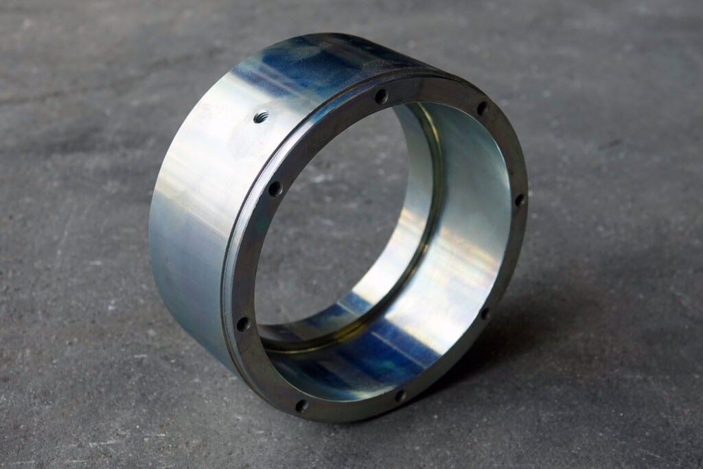 Pièce métallique circulaire usinée
